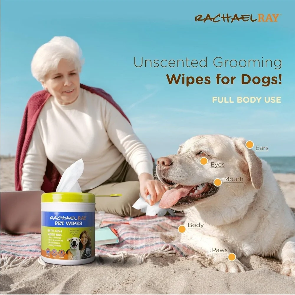 Rachael Ray Dog🐕Wipes 200 CT Pet Grooming Wipes for Dogs🐕🐩